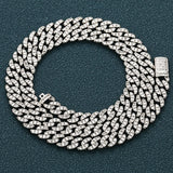 Sterling Silver Iced Diamond Hip Hop Cuban Chain