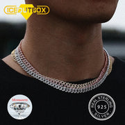 Sterling Silver Iced Diamond Hip Hop Cuban Chain