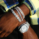 20MM Miami Iced Out Cuban Link Chain Bracelet