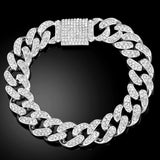 Iced Out Hip Hop Cuban Link Chain Bracelets