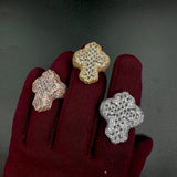 Cross Finger Iced Out Fashion Ring