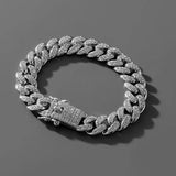 13MM Prong Cuban Link Chain Bracelet