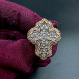 Cross Finger Iced Out Fashion Ring