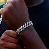 Iced Out Hip Hop Cuban Link Chain Bracelets