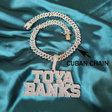 Big Hoop Cuban Chain Pendant