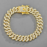 Miami Cuban  Gold, Silver, Diamond Rhinestone