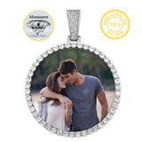 Fine Jewelry Round Memory Medallions Moissanite