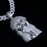 Customize Moissanite Jesus Pendant Ice Out 925Silver