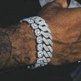 20MM Miami Iced Out Cuban Link Chain Bracelet