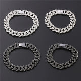 13MM Prong Cuban Link Chain Bracelet