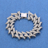 punk micro-embedded Cuban bracelet