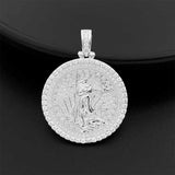 Iced Moissanite 925 Sterling Silver  Jesus Pendant