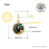 Fine Jewelry Round Memory Medallions Moissanite