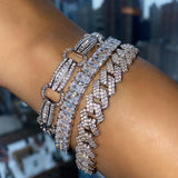 Fashion Bling Paved Rhinestone Bracelet