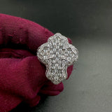 Cross Finger Iced Out Fashion Ring