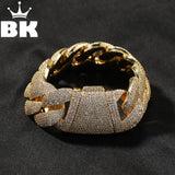 THE BLING KING Heavy Bubble Cuban Link Bracelet