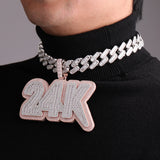 Iced Out Customized Number Pendant