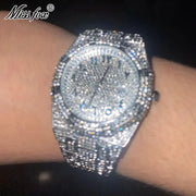 Brand MISSFOX Iced Diamond Waterproof Quartz Wristwatch