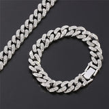 13MM Prong Cuban Link Chain Bracelet