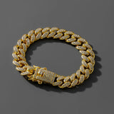 13MM Prong Cuban Link Chain Bracelet