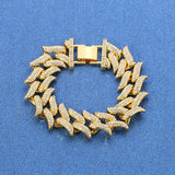 punk micro-embedded Cuban bracelet