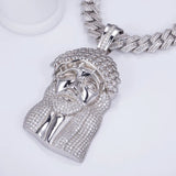 Customize Moissanite Jesus Pendant Ice Out 925Silver